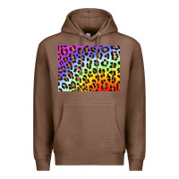 Chestnut leopard background rainbow 3200x2400 Premium Hoodie - AdoDesignShop