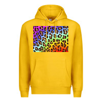 Lemon leopard background rainbow 3200x2400 Premium Hoodie - AdoDesignShop