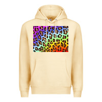 Pina Colada leopard background rainbow 3200x2400 Premium Hoodie - AdoDesignShop