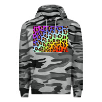 Slate Camo leopard background rainbow 3200x2400 Premium Hoodie - AdoDesignShop