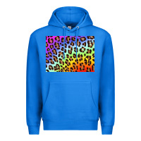 True Royal leopard background rainbow 3200x2400 Premium Hoodie - AdoDesignShop