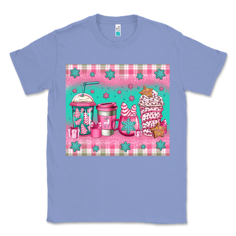 Pink Christmas Coffee Classic Tee by Jasminsmagicworld | Teevron