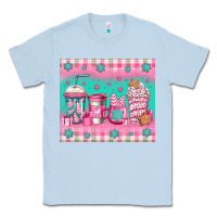 Dusty Blue pink christmas coffee Classic Tee - Jasminsmagicworld