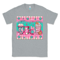 Heather Grey pink christmas coffee Classic Tee - Jasminsmagicworld