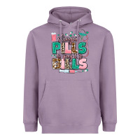 Lavender slingin' pills to pay the bills Heavyweight Hoodie - MaliasSmallBusiness