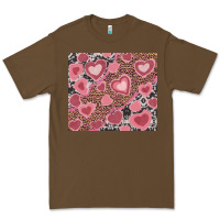 Cacao valentines day hearts with leopard and cowhide Premium Tee - RanaPortraitStore