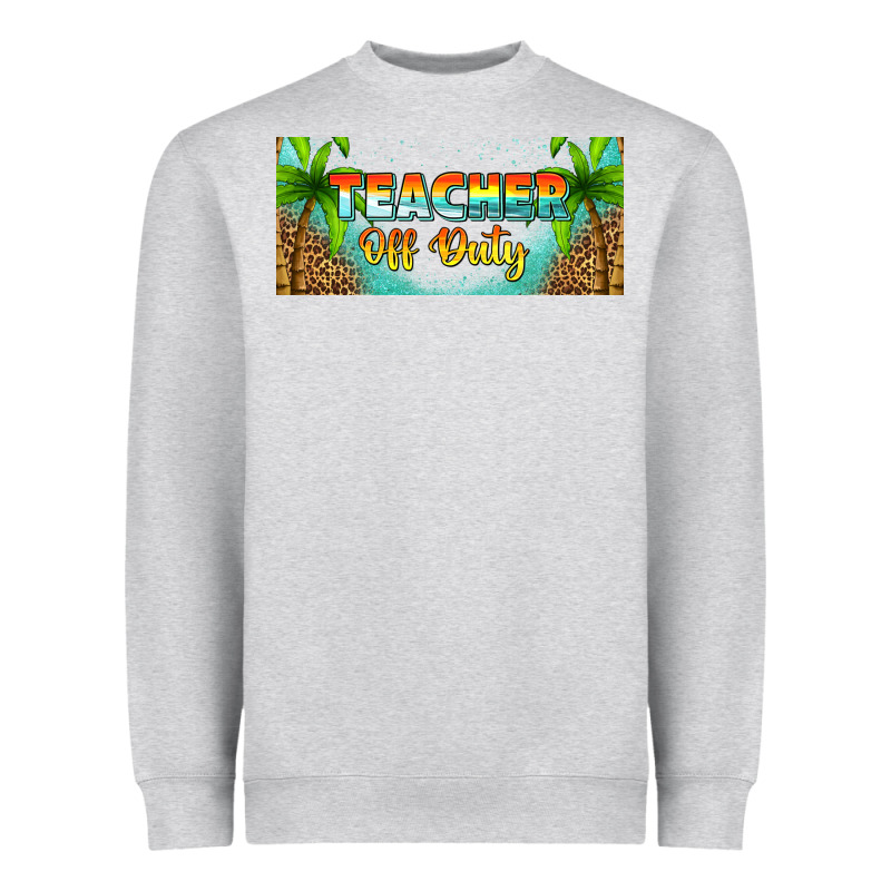 Western Teacher Off Duty 16oz Libbey Glass Heavyweight Sweatshirt by HRA Design Shop | Teevron