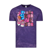 Cloud Purple i am a survivor Vintage Tee - AdoDesignShop