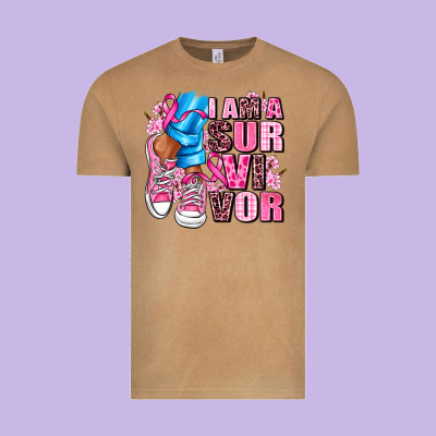 I Am A Survivor Vintage Tee Designed By Adodesignshop