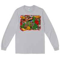 Moon Dust mexican cacti background Long Sleeve Tee - Artiststas