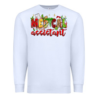 White medical assistant Premium Sweatshirt - MaliasSmallBusiness