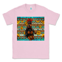 Bubblegum Pink doberman with western background Classic Tee - Artiststas