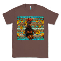 Chestnut doberman with western background Classic Tee - Artiststas