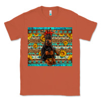 Copper doberman with western background Classic Tee - Artiststas