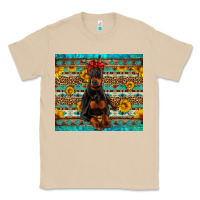 Mushroom doberman with western background Classic Tee - Artiststas