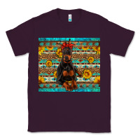 Plum doberman with western background Classic Tee - Artiststas