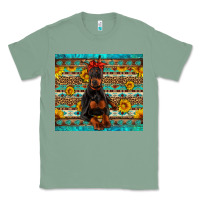 Sage doberman with western background Classic Tee - Artiststas