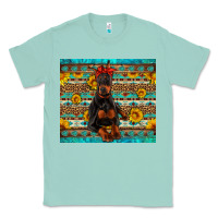 Seafoam doberman with western background Classic Tee - Artiststas