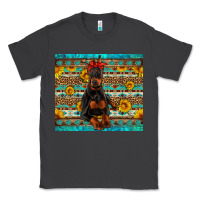 Smoke doberman with western background Classic Tee - Artiststas