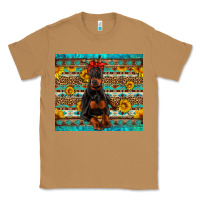 Toasted Coconut doberman with western background Classic Tee - Artiststas