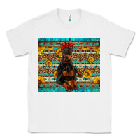 White doberman with western background Classic Tee - Artiststas