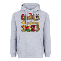 Heather Grey family christmas 2023 Heavyweight Hoodie - MaliasSmallBusiness