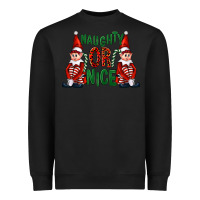 Naughty Or Nice Christmas Elfs Heavyweight Sweatshirt | Teevron