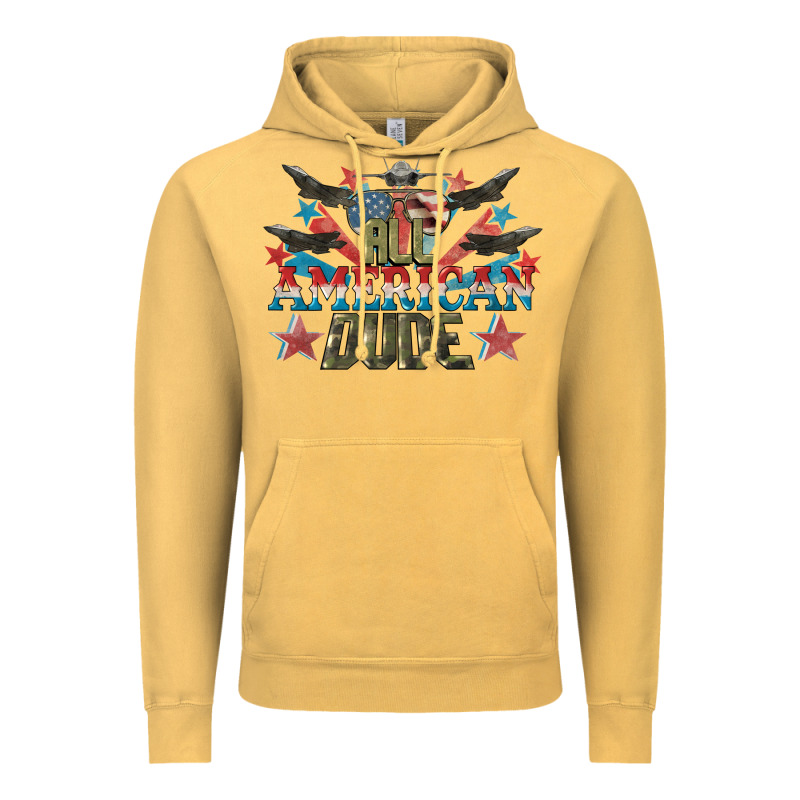 All American Dude 4th Of July Vintage Hoodie by CowGirlArtShop | Teevron