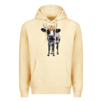 Pina Colada holstein cow floral wreath Premium Hoodie - BarkalooDesign