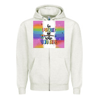 Oatmeal Heather be proud of who you are Zipper Hoodie - MaliasSmallBusiness