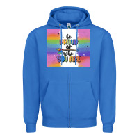 True Royal be proud of who you are Zipper Hoodie - MaliasSmallBusiness