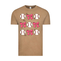 Vintage Coffee baseball coquette bow Vintage Tee - JahusDesignShop