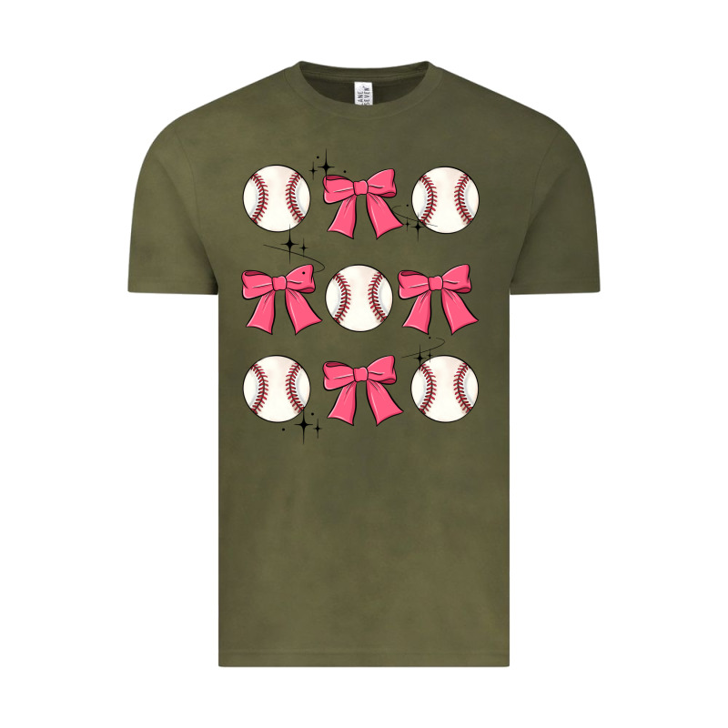 Baseball Coquette Bow Vintage Tee by JahusDesignShop | Teevron