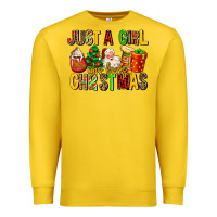 Lemon just a girl who loves christmas Premium Sweatshirt - MaliasSmallBusiness