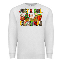Just A Girl Who Loves Christmas Premium Sweatshirt | Teevron