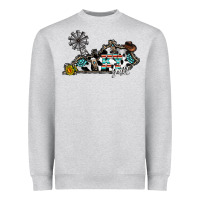 Heather Grey ky yall western Heavyweight Sweatshirt - CowhideDigitalArt