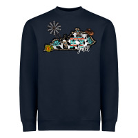 Navy ky yall western Heavyweight Sweatshirt - CowhideDigitalArt