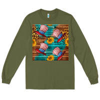 Army Green celebrity hat with leopard Long Sleeve Tee - BundleAndBundleShop