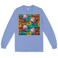 Colony Blue celebrity hat with leopard Long Sleeve Tee - BundleAndBundleShop