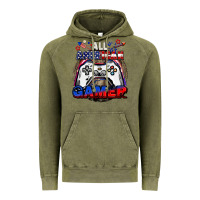 Vintage Olive All American gamer 4th of july Vintage Hoodie - CowGirlArtShop