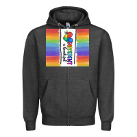 Charcoal Heather different is beautiful Zipper Hoodie - MaliasSmallBusiness