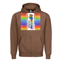 Chestnut different is beautiful Zipper Hoodie - MaliasSmallBusiness
