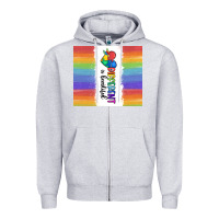 Heather Grey different is beautiful Zipper Hoodie - MaliasSmallBusiness