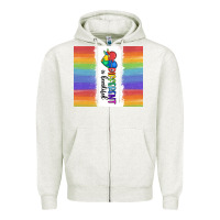 Oatmeal Heather different is beautiful Zipper Hoodie - MaliasSmallBusiness