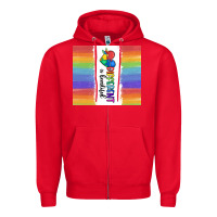 Red different is beautiful Zipper Hoodie - MaliasSmallBusiness