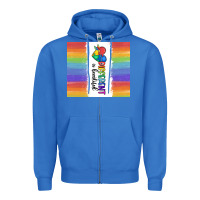 True Royal different is beautiful Zipper Hoodie - MaliasSmallBusiness