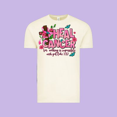 Heal Cancer Vintage Tee Designed By Adodesignshop