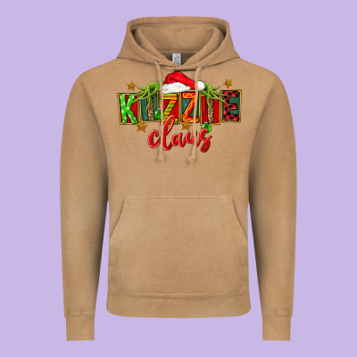 Christmas Kizzie Claus Vintage Hoodie Designed By Fadigitalartstudio