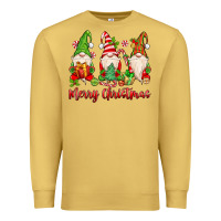 Antique Gold merry christmas gnomes Premium Sweatshirt - MaliasSmallBusiness
