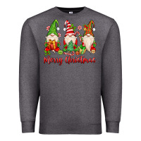 Charcoal Heather merry christmas gnomes Premium Sweatshirt - MaliasSmallBusiness